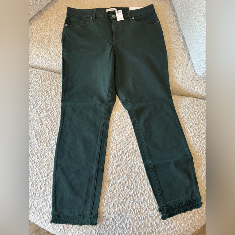 LOFT Forest Green Denim Pants